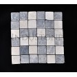 KOSTKA: * MIX 2: WHITE/GREY 5x5 mosaic on a plastic grid INDUSTONE