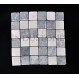 KOSTKA:  * MIX 2: WHITE/GREY 5x5 mosaic on a plastic grid INDUSTONE