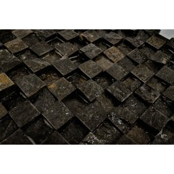 KOSTKA: * 3D BLACK 2x2 mozaika kamienna na siatce INDUSTONE