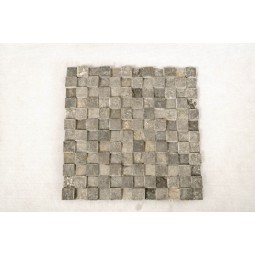 KOSTKA: * 3D GREY 2x2 CUBIC mosaic on a plastic grid INDUSTONE