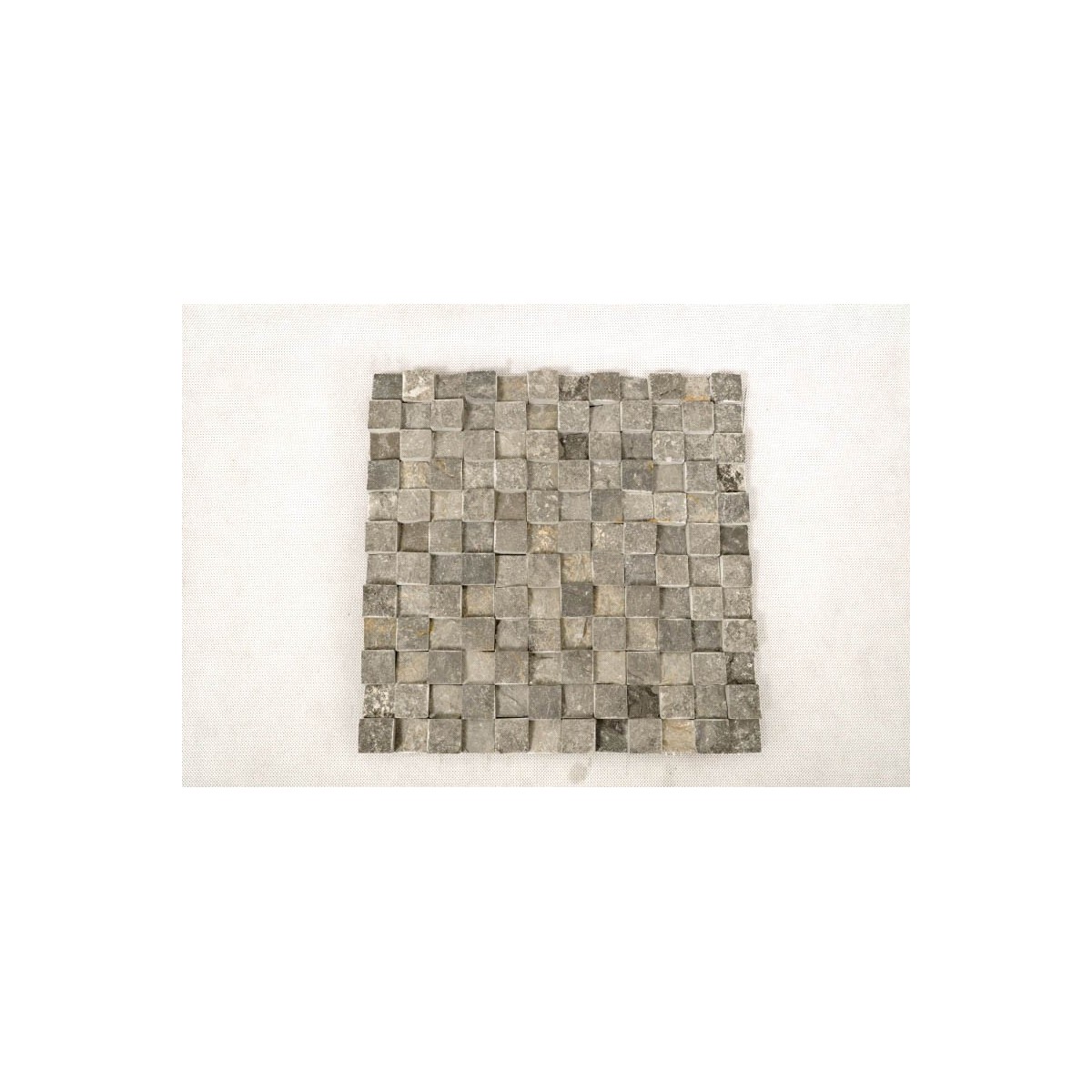 KOSTKA:  * 3D GREY 2x2 CUBIC mosaic on a plastic grid INDUSTONE