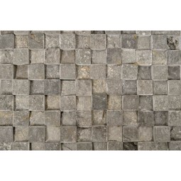 KOSTKA:  * 3D GREY 2x2 CUBIC mosaic on a plastic grid INDUSTONE