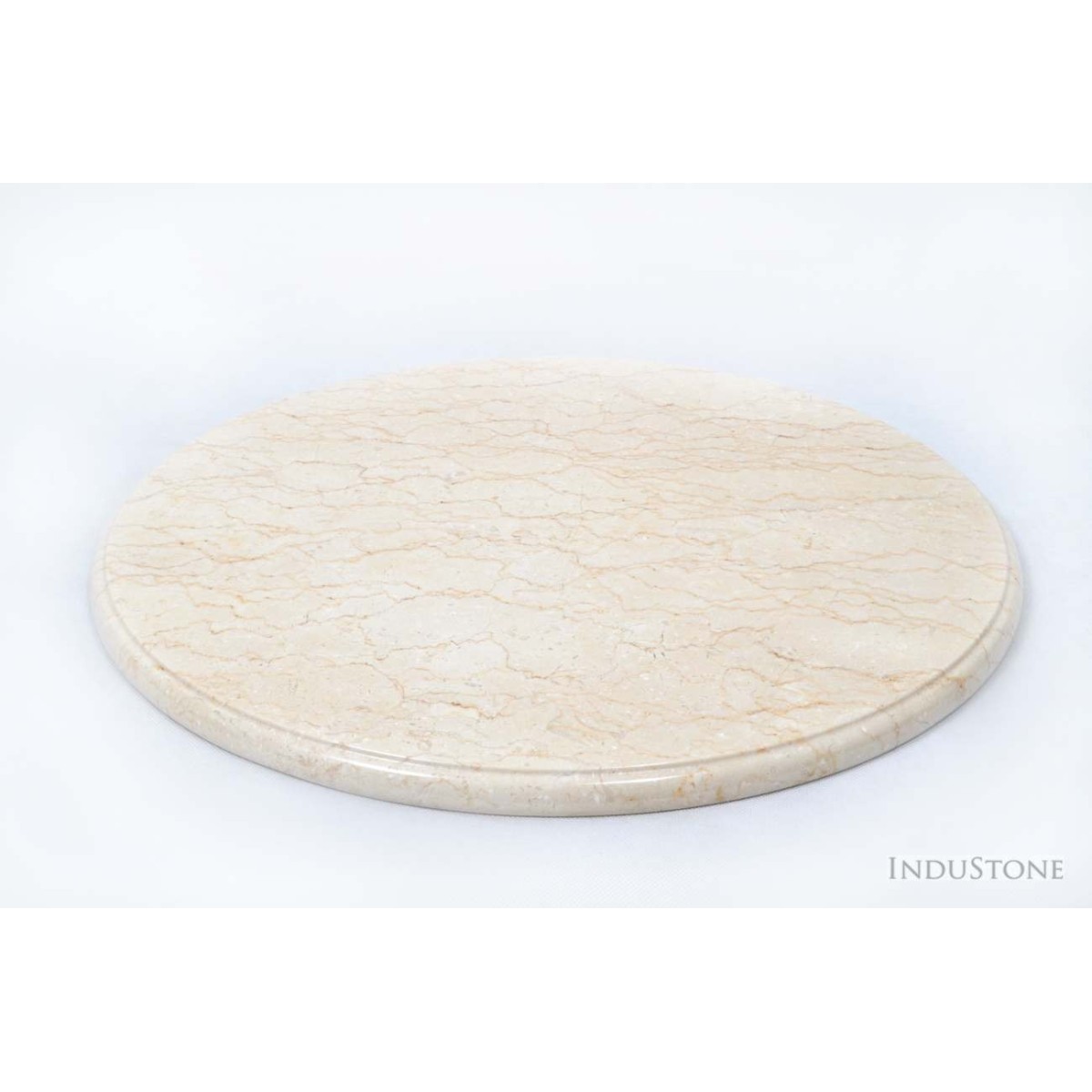 CREAM STONE Platte 50 cm aus Naturstein aus Indonesien INDUSTONE