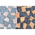 ŁAMANA: * MIX 2: RED-GREY MT INTERLOCK Bruchmosaik mosaik naturstein INDUSTONE