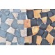 ŁAMANA:  * MIX 2:  RED-GREY MT INTERLOCK mosaic on a plastic grid INDUSTONE
