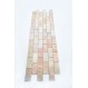 BATAKO PINK ORANGE 4,9x9 mozaika kamienna na siatce INDUSTONE
