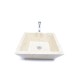 KKL-P CREAM A 45 cm  wash basin overtop INDUSTONE