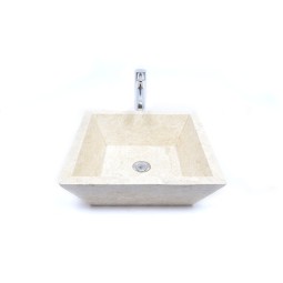KKL-P CREAM H 45 cm  wash basin overtop INDUSTONE