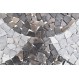 MT Grey FAN grey mosaic on a plastic grid INDUSTONE