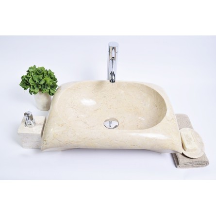 RCTK-P Cream D 50x35x12 cm wash basin overtop INDUSTONE