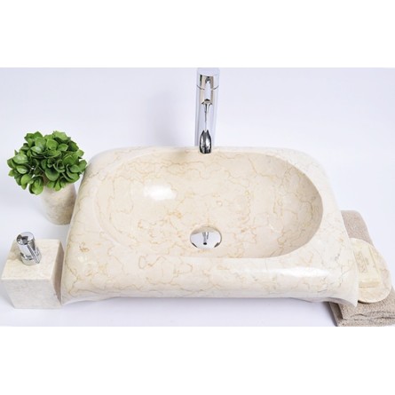 RCTK-P Cream F 50x35x12 cm wash basin overtop INDUSTONE