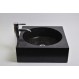 SSL-P BLACK A cm Stein Waschbecken Aufsatzwaschbecken INDUSTONE