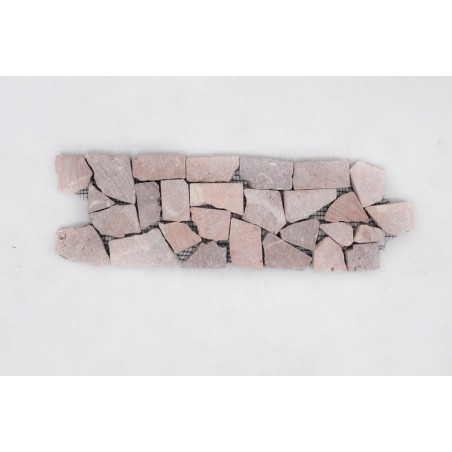 DEKOR: * COCO BROWN brązowy ŁAMANY mozaika kamienna na siatce INDUSTONE