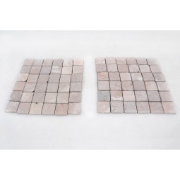 KOSTKA:  * COCO BROWN 5x5 quadratisch mosaik naturstein INDUSTONE