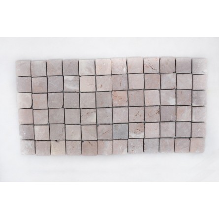 KOSTKA:  * COCO BROWN 5x5 quadratisch mosaik naturstein INDUSTONE