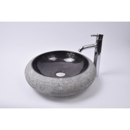 DN-G BLACK A2 45 cm wash basin overtop INDUSTONE