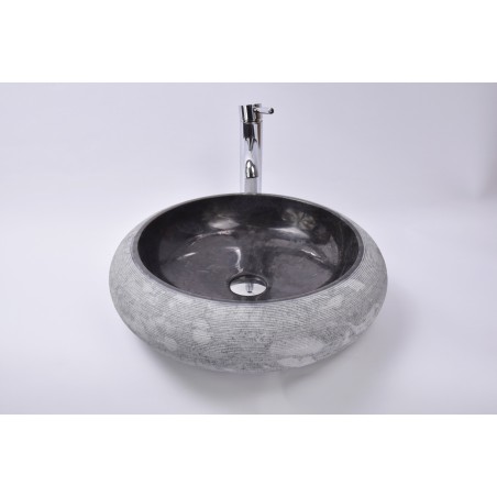 DN-G BLACK A3 45 cm wash basin overtop INDUSTONE