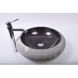 DN-G BLACK A9 45 cm wash basin overtop INDUSTONE