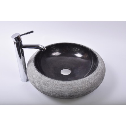 DN-G BLACK A10 45 cm wash basin overtop INDUSTONE