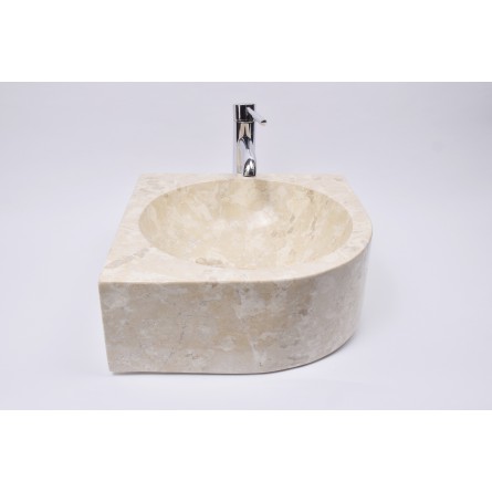 FAN CORNER CREAM G2 40x15 cm wash basin overtop INDUSTONE