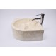 FAN CORNER CREAM G2 40x15 cm wash basin overtop INDUSTONE