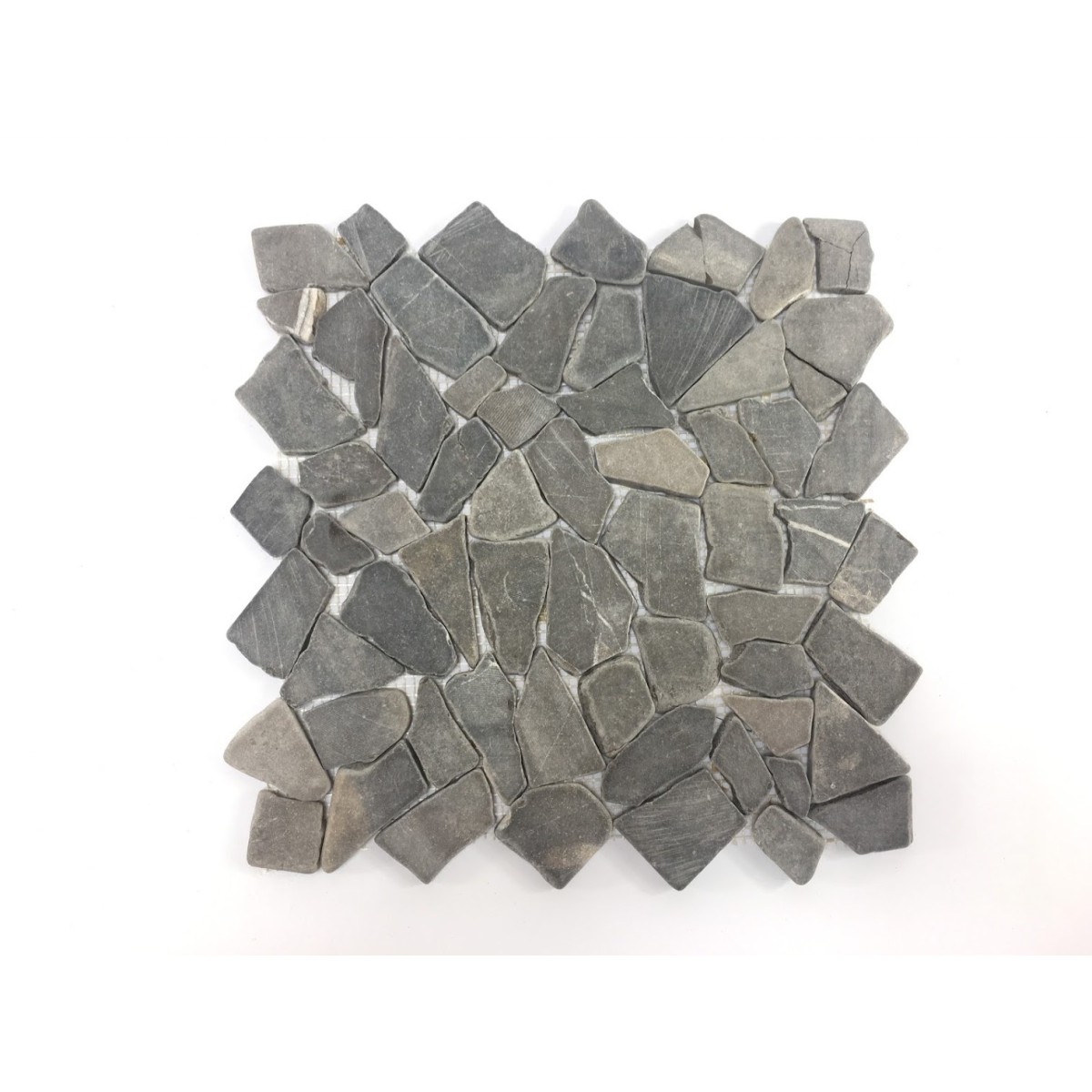 ŁAMANA: *GREY Marbello grey mosaic on a plastic grid INDUSTONE