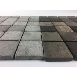 KOSTKA:  * GREY 5x5 nr 1 quadratisch mosaik naturstein INDUSTONE