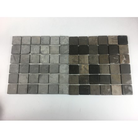 KOSTKA:  * GREY 5x5 nr 1 quadratisch mosaik naturstein INDUSTONE