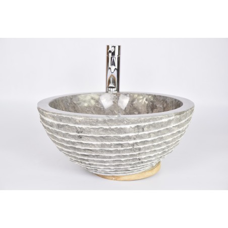 MR-M GREY U8 40 cm  wash basin overtop INDUSTONE