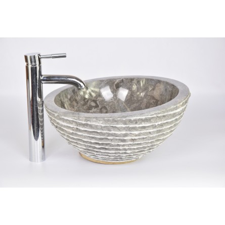 MR-M GREY U8 40 cm  wash basin overtop INDUSTONE