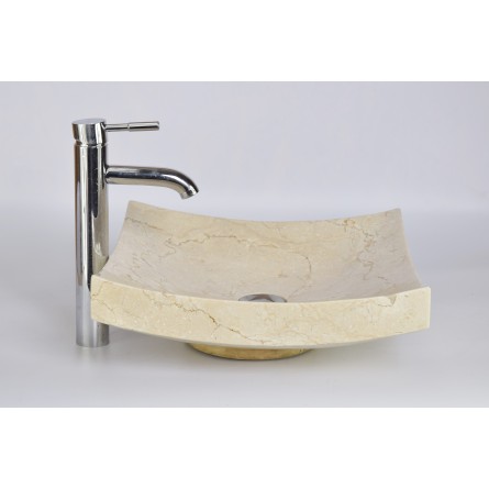 SZB-P Cream E 40x40x12 wash basin overtop INDUSTONE