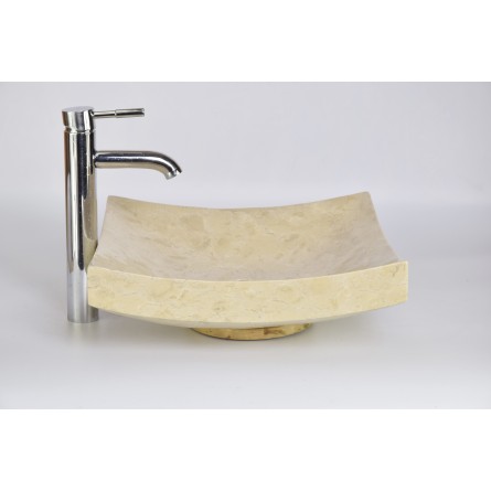 SZB-P Cream G 40x40x12 wash basin overtop INDUSTONE