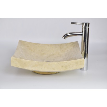 SZB-P Cream G 40x40x12 wash basin overtop INDUSTONE