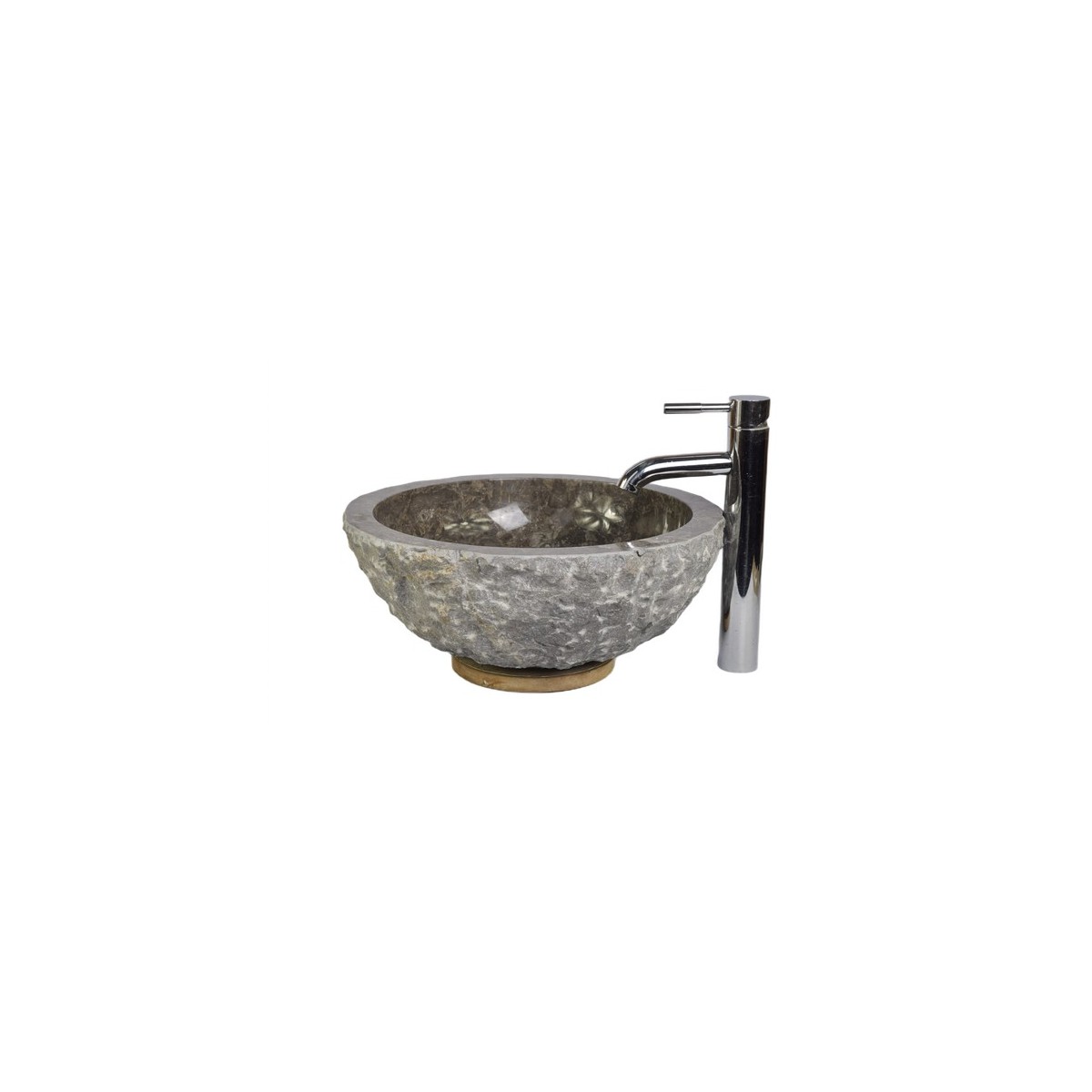 * KC-FMA Grey B 40 cm wash basin overtop INDUSTONE