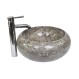 * DN-P Grey D 40 cm wash basin overtop INDUSTONE