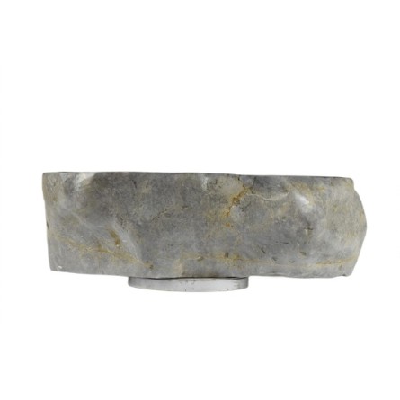 EROSI Grey GR11 polerowane kamienna umywalka nablatowa INDUSTONE