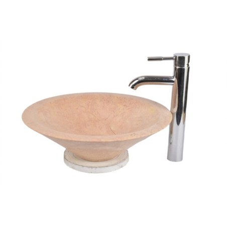 KL-P JAVA RED E 40 cm wash basin overtop INDUSTONE