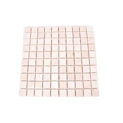 *KOSTKA:  * WHITE 3x3 RUPAT CUBIC mosaic on a plastic grid INDUSTONE