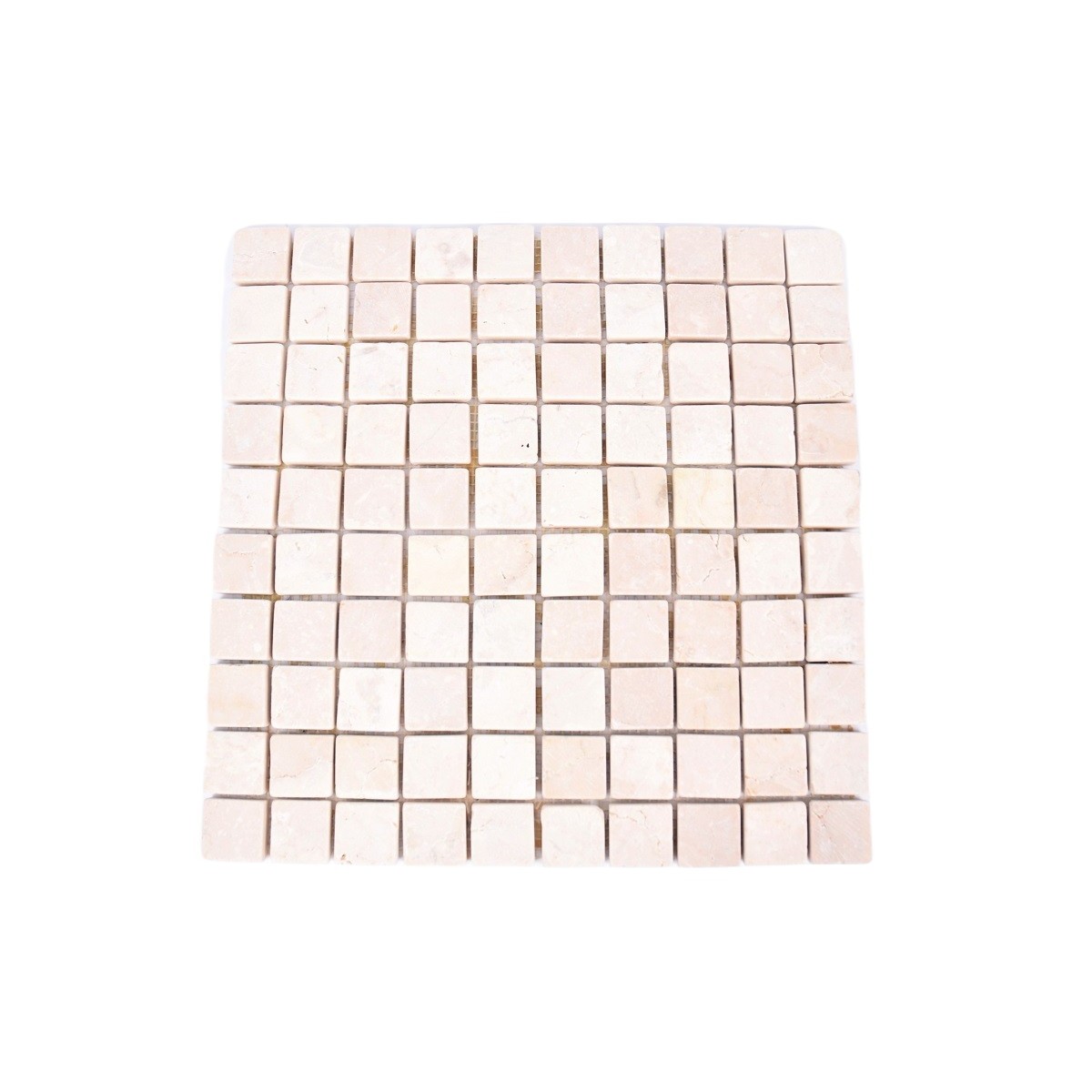 *KOSTKA:  * WHITE 3x3 RUPAT weiß quadratisch mosaik naturstein INDUSTONE