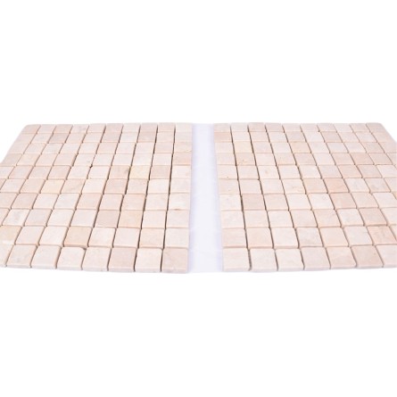 *KOSTKA:  * WHITE 3x3 RUPAT weiß quadratisch mosaik naturstein INDUSTONE