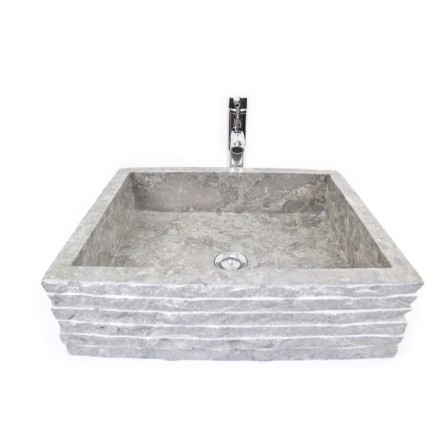 *RK-M GREY B 50x40 cm wash basin overtop INDUSTONE