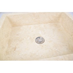 *RK-M CREAM E 50x40 cm wash basin overtop INDUSTONE