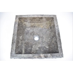 *SSB-M GREY A 40x40 cm wash basin overtop INDUSTONE