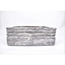 *SSB-M GREY E 40x40 cm wash basin overtop INDUSTONE