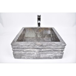 *SSB-M GREY E 40x40 cm wash basin overtop INDUSTONE