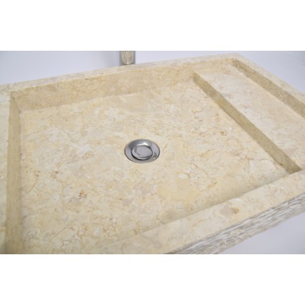 *KOTAK TRAP Cream 60x42x10 B kamienna umywalka nablatowa INDUSTONE